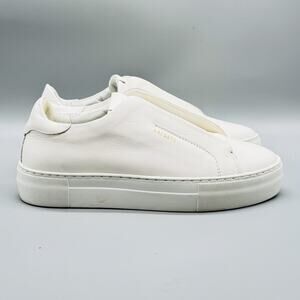 Axel Arigato Shoes Women 7.5 White Leather Laceless Sneaker Low Top Court